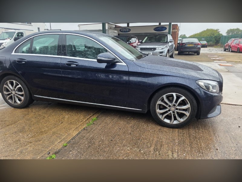 Blue Mercedes-Benz C Class 2.1 C220d Sport Saloon 4dr Diesel Manual Euro 6 s/s 170 ps